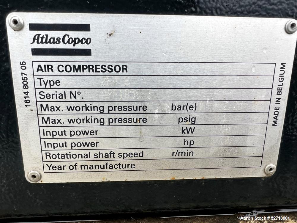 Atlas Copco Package Air Compressor Dryer System