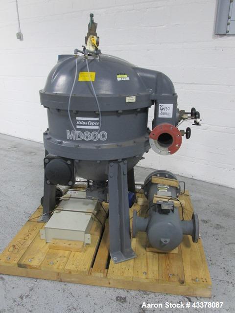 Used- Atlas Copco Water Cooled Oil Free Rotary Screw Compressor, Model ZR250. Rated 1100 CFM, 125 psi. Driven by a 300hp, 46...