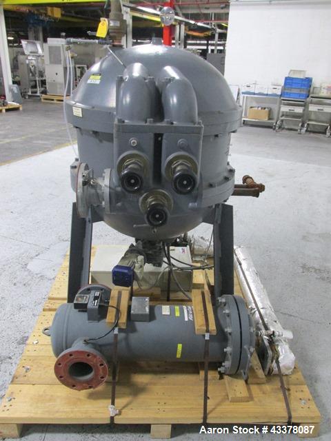 Used Atlas Copco Water Cooled Oil Free Rotary Screw Compressor, Model ZR250. Rated 1100 CFM, 125 psi. Driven by a 300hp, 460 volt motor. Includes an Atlas Copco MD600 air dryer, serial# AIF088363, an...