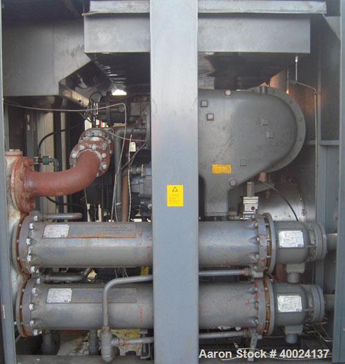 Used Atlas Copco 2 Stage Rotary Screw Compressor, Model ZR5-61. Water cooled, 1600 SCFM at 125 psi at 1800 rpm. Driven by a 450 hp, 3/60/4000 volt, 1785 rpm motor. Includes a control panel and sound ...