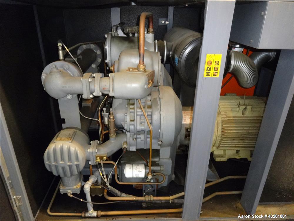 Used- Atlas Copco Oil Free Air Rotary Screw Air Compressor, Model ZR55