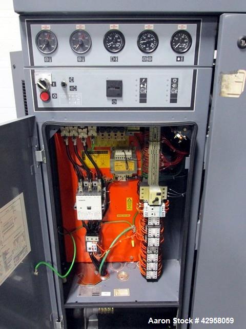 Used Atlas Copco Oil Free Air Compressor, Model ZT22. 30hp, 125 psi, 113 cfm with controls, 15865 hours, serial# AIF021152. With Pioneer dual desiccant air dryer, model PHL-100, rated 100 psi at 110 ...