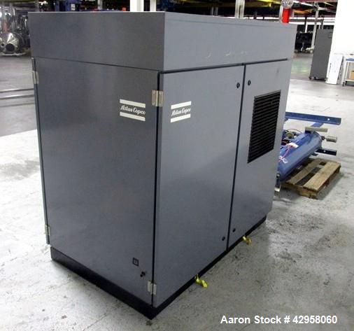 Used Atlas Copco Oil Free Air Compressor, Model ZT22. 30hp, 125 psi, 113 cfm with controls, 21013 hours, serial# AIF021153 with Pioneer dual desiccant air dryer, model PHL-100, rated 100 psi at 110 c...