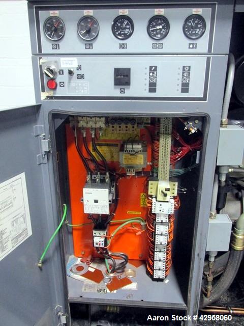 Used Atlas Copco Oil Free Air Compressor, Model ZT22. 30hp, 125 psi, 113 cfm with controls, 21013 hours, serial# AIF021153 with Pioneer dual desiccant air dryer, model PHL-100, rated 100 psi at 110 c...