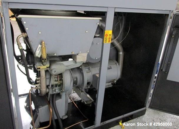 Used Atlas Copco Oil Free Air Compressor, Model ZT22. 30hp, 125 psi, 113 cfm with controls, 21013 hours, serial# AIF021153 with Pioneer dual desiccant air dryer, model PHL-100, rated 100 psi at 110 c...