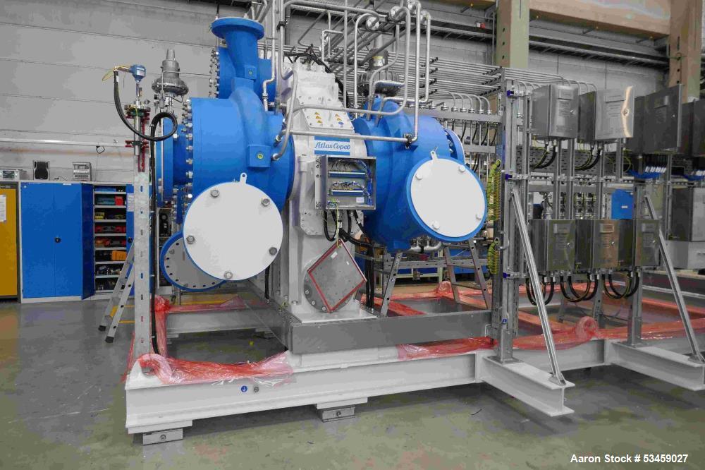 Unused Atlas Copco Heat Pump Compressor Package – Complete Skid Mounted System (Quantity 2)
