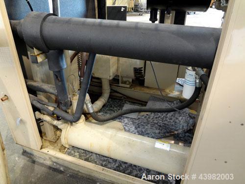 Used Curtis RS Series Rotary Screw Compressor, Model R/S-150D-A/E-E75G. Air cooled, rated 706 cfm at 125 psi. Driven by a 150 hp, 3/60/460 volt, 1780 rpm motor.  Includes a control panel and sound en...