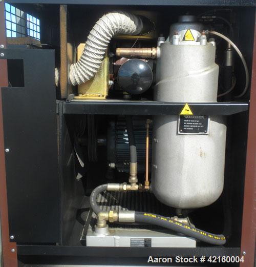 Used Curtis-Toledo Single Stage Rotary Screw Compressor, Model RS10. Oil cooled, 38.5 CFM at 115 PSI at 4940 RPM. Driven by a 10 HP, 3/50/230/400 Volt, 2880 RPM or 3/60/275/480 Volt, 3450 RPM motor. ...