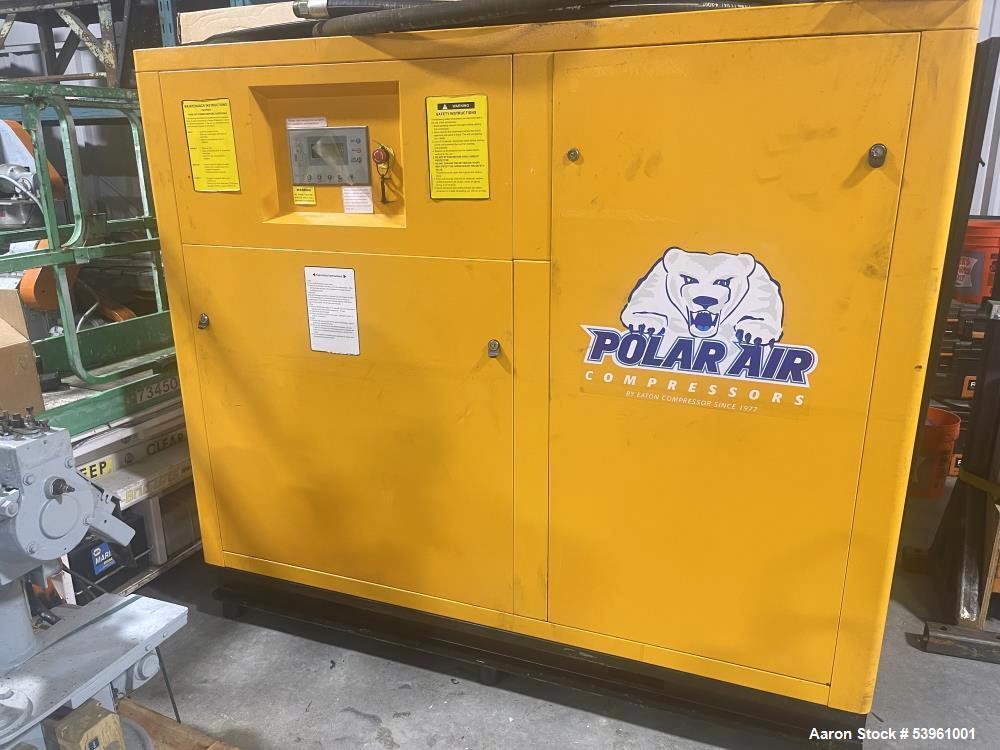 Used Eaton Dynamics Rotary Screw Air Compressor, Model EM-RTS3-75 – 75 HP, 300.2 SCFM, 145 PSI with EDRYHT0402 Air Dryer