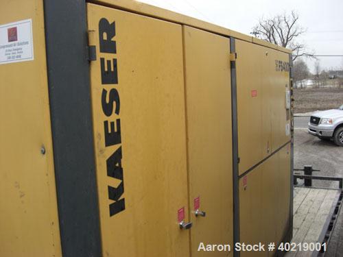 Unused-Used: Kaeser Air Compressor, Model FS 400, 300 hp, 1376 cfm, 125 psig, 460 volt, 3 phase, 60 hz, 361.7 FLA, manufactured in 1995.  Includes Ingersoll Rand Compressed Air Dryer, Model F151A.