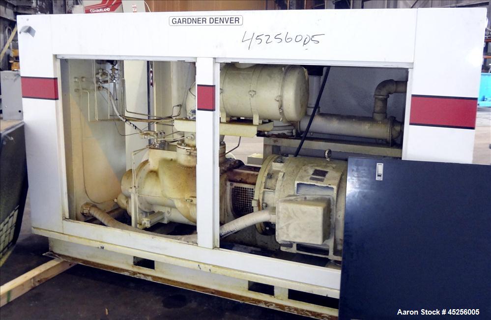 Used Gardner Denver Electra-Saver Water Cooled Rotary Screw Air Compressor, Model EAQS0F