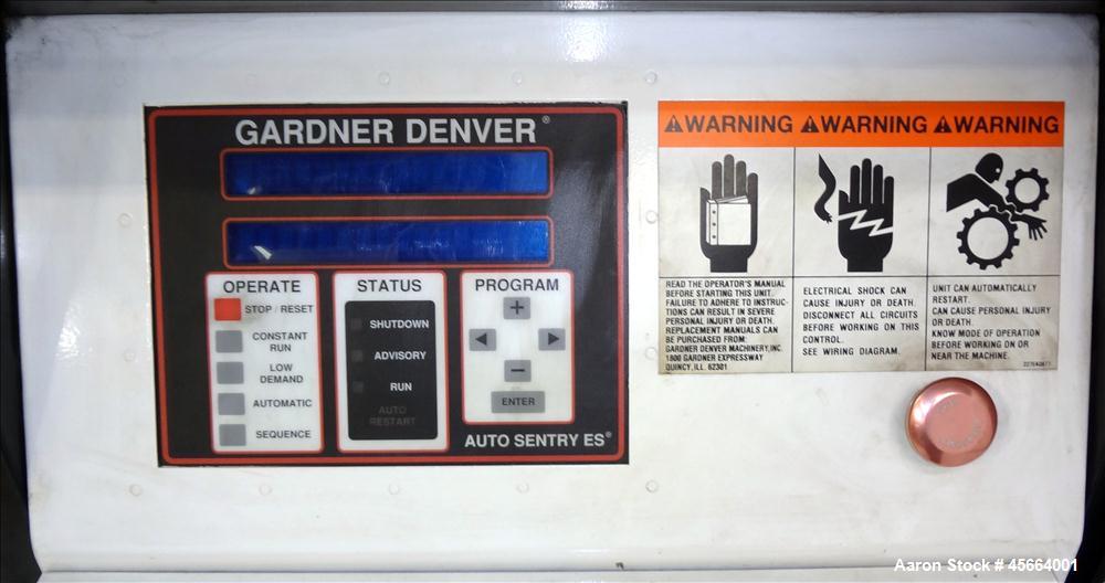 Used Gardner Denver Electra-Saver II Air Compressor, Model EBHQJC.