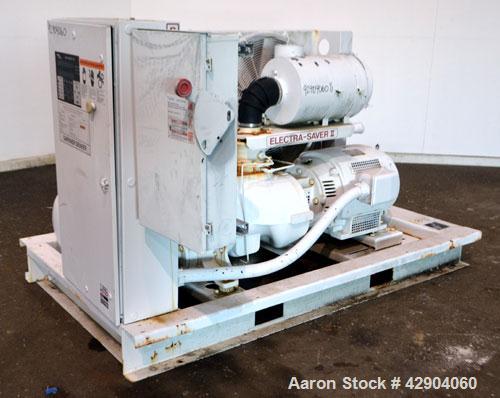 Used Gardner Denver Electra-Saver II Oil Flooded Rotary Screw Air Compressor, Model EBM99K. Rated approximate 320 cfm at 125 psi. Driven by a 75hp, 3/60/230/460 volt, 1775 rpm motor. Includes Auto-Se...