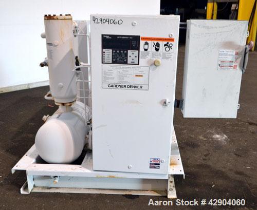 Used Gardner Denver Electra-Saver II Oil Flooded Rotary Screw Air Compressor, Model EBM99K. Rated approximate 320 cfm at 125 psi. Driven by a 75hp, 3/60/230/460 volt, 1775 rpm motor. Includes Auto-Se...