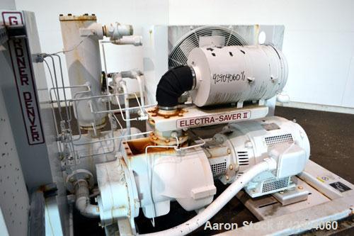 Used Gardner Denver Electra-Saver II Oil Flooded Rotary Screw Air Compressor, Model EBM99K. Rated approximate 320 cfm at 125 psi. Driven by a 75hp, 3/60/230/460 volt, 1775 rpm motor. Includes Auto-Se...