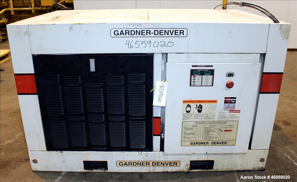 Used- Gardner Denver Electra-Screw Rotary Screw Air Compressor, Model EDEQJF.