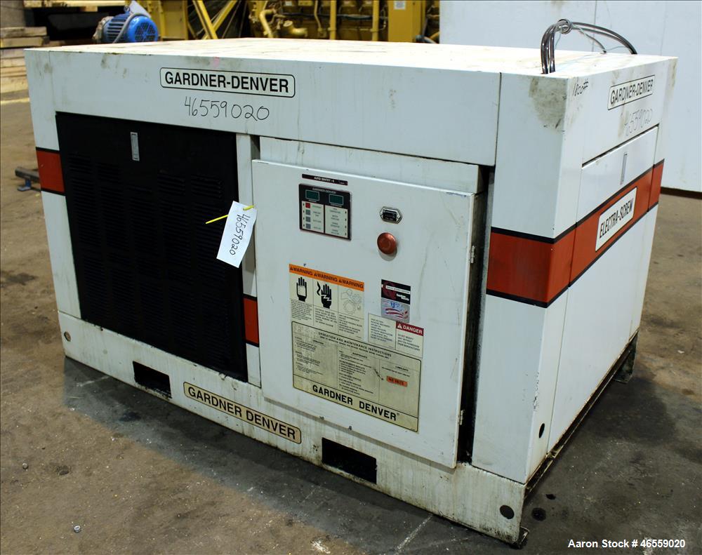 Used Gardner Denver Electra-Screw Rotary Screw Air Compressor, Model EDEQJF.
