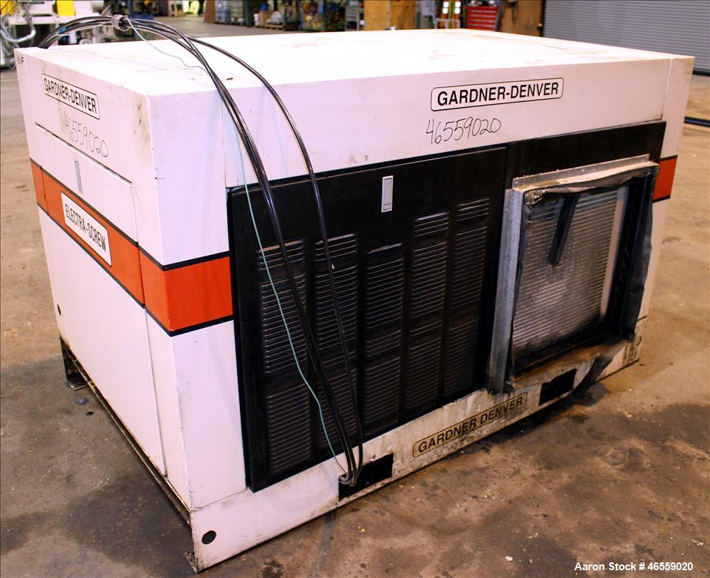 Used Gardner Denver Electra-Screw Rotary Screw Air Compressor, Model EDEQJF.