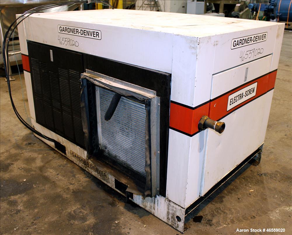 Used- Gardner Denver Electra-Screw Rotary Screw Air Compressor, Model EDEQJF.