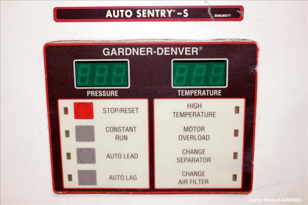 Used- Gardner Denver Electra-Screw Rotary Screw Air Compressor, Model EDEQJF.