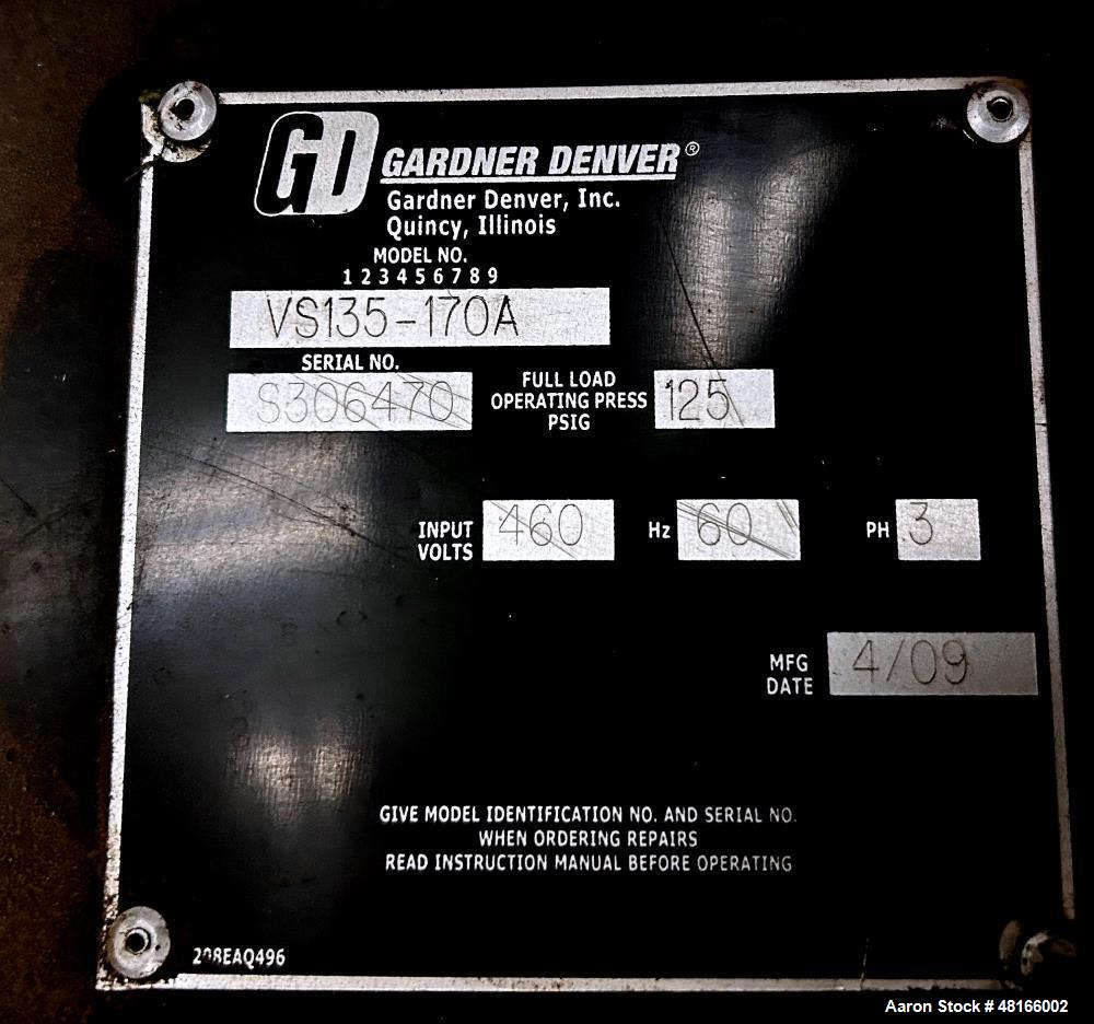 Gardner Denver Variable Speed Single Stage Stationary Base-Mounted Air Compresso