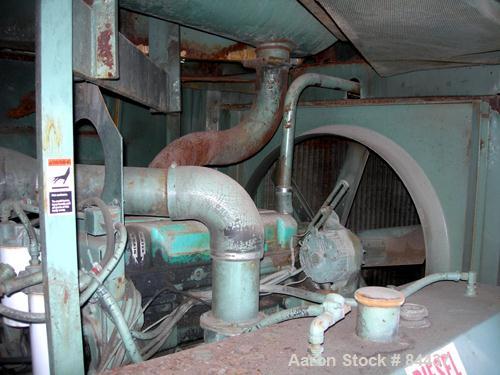 USED: Gardner Denver portable diesel air compressor, approximate 8000 cfm. 70 gallon fuel tank, tandem axle trailer with pintle hitch, 1300 hours on meter.