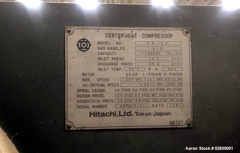 Used Hitachi Centrifugal Air Compressor
