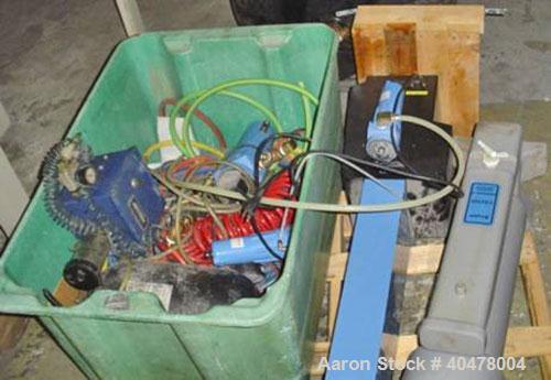 Used Hydrovene AirCentre Air Compressor, model HV07. Approximately 44 cfm at 7 bar, max 145 psi. Driven by a 10 hp motor. Includes an Air Cel Systems compressed air dryer, model ACR-25, 1/4 hp, 115 v...