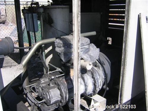USED: Ingersoll Rand EP 150 compressor, rated at 6570 scfm @ 125 psi,150 hp drive motor 460/3/60/210 amps, enclosure.