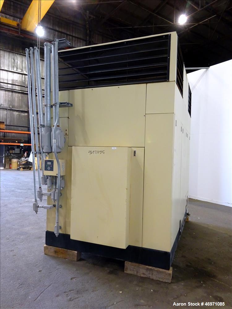Used Ingersoll-Rand Sierra Air Cooled Rotary Screw Air Compressor, Model H350A. Capacity 1501 CFM, rated operating pressure 125 psig. Driven by a 350hp, 3/60/460 volt, 1788 rpm motor. Includes an Int...