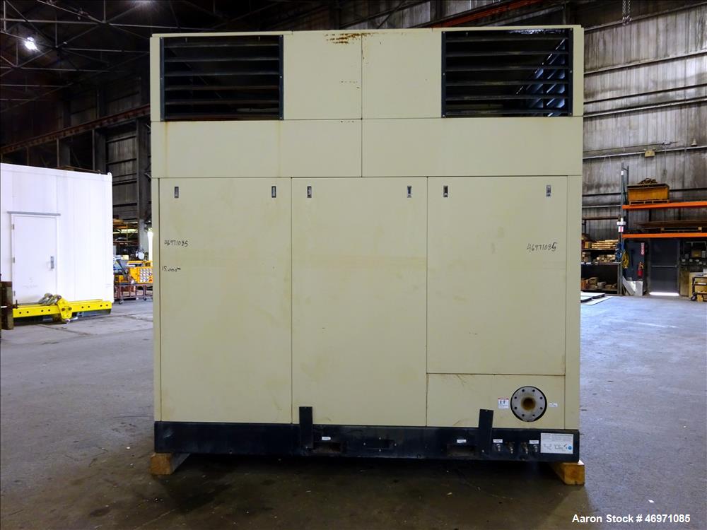 Used Ingersoll-Rand Sierra Air Cooled Rotary Screw Air Compressor, Model H350A. Capacity 1501 CFM, rated operating pressure 125 psig. Driven by a 350hp, 3/60/460 volt, 1788 rpm motor. Includes an Int...