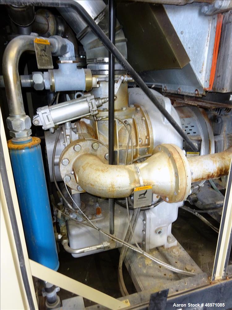 Used Ingersoll-Rand Sierra Air Cooled Rotary Screw Air Compressor, Model H350A. Capacity 1501 CFM, rated operating pressure 125 psig. Driven by a 350hp, 3/60/460 volt, 1788 rpm motor. Includes an Int...