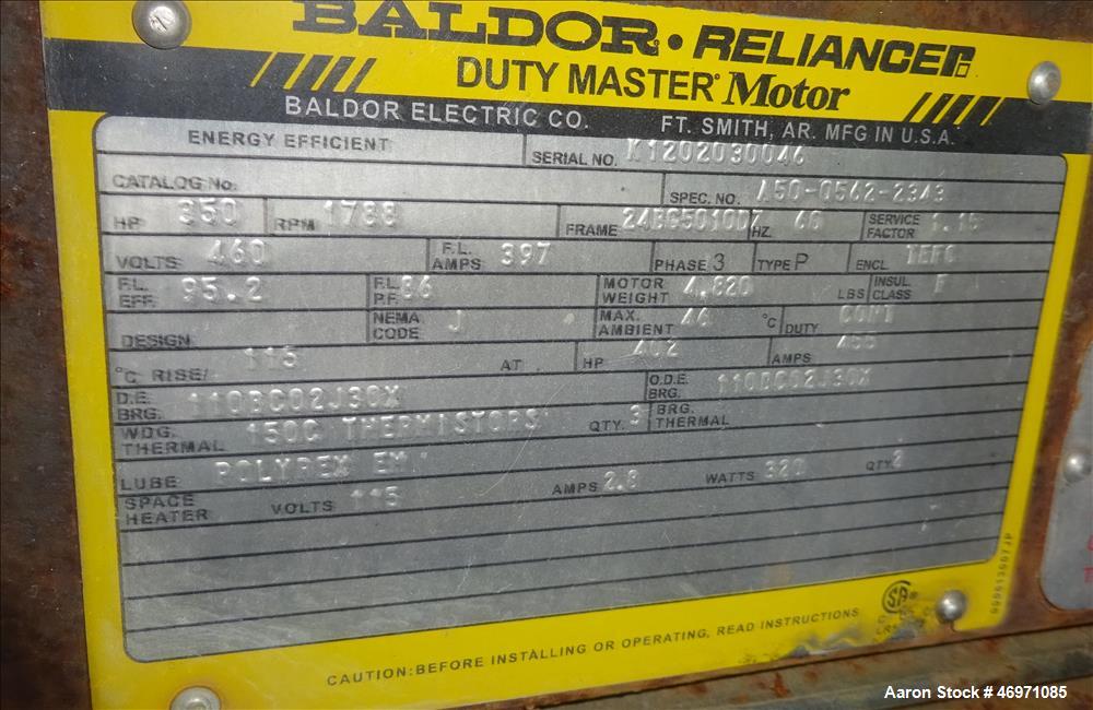 Used- Ingersoll-Rand Sierra Air Cooled Rotary Screw Air Compressor, Model H350A. Capacity 1501 CFM, rated operating pressure...