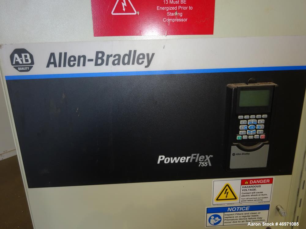 Used Ingersoll-Rand Sierra Air Cooled Rotary Screw Air Compressor, Model H350A. Capacity 1501 CFM, rated operating pressure 125 psig. Driven by a 350hp, 3/60/460 volt, 1788 rpm motor. Includes an Int...