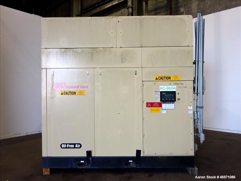 Used- Ingersoll-Rand Sierra Air Cooled Rotary Screw Air Compressor, Model H350A.