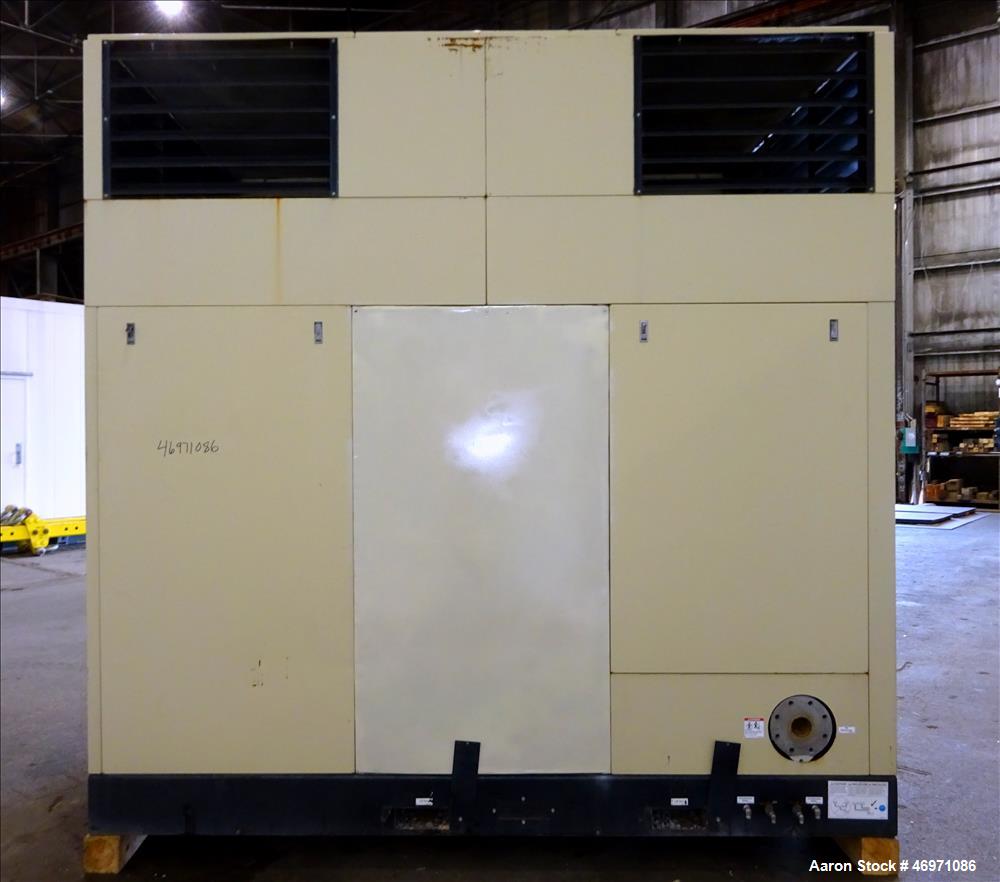 Used- Ingersoll-Rand Sierra Air Cooled Rotary Screw Air Compressor, Model H350A.