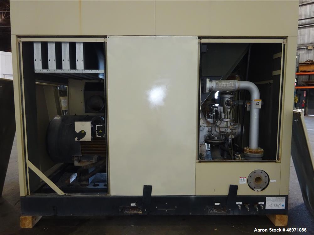 Used- Ingersoll-Rand Sierra Air Cooled Rotary Screw Air Compressor, Model H350A.