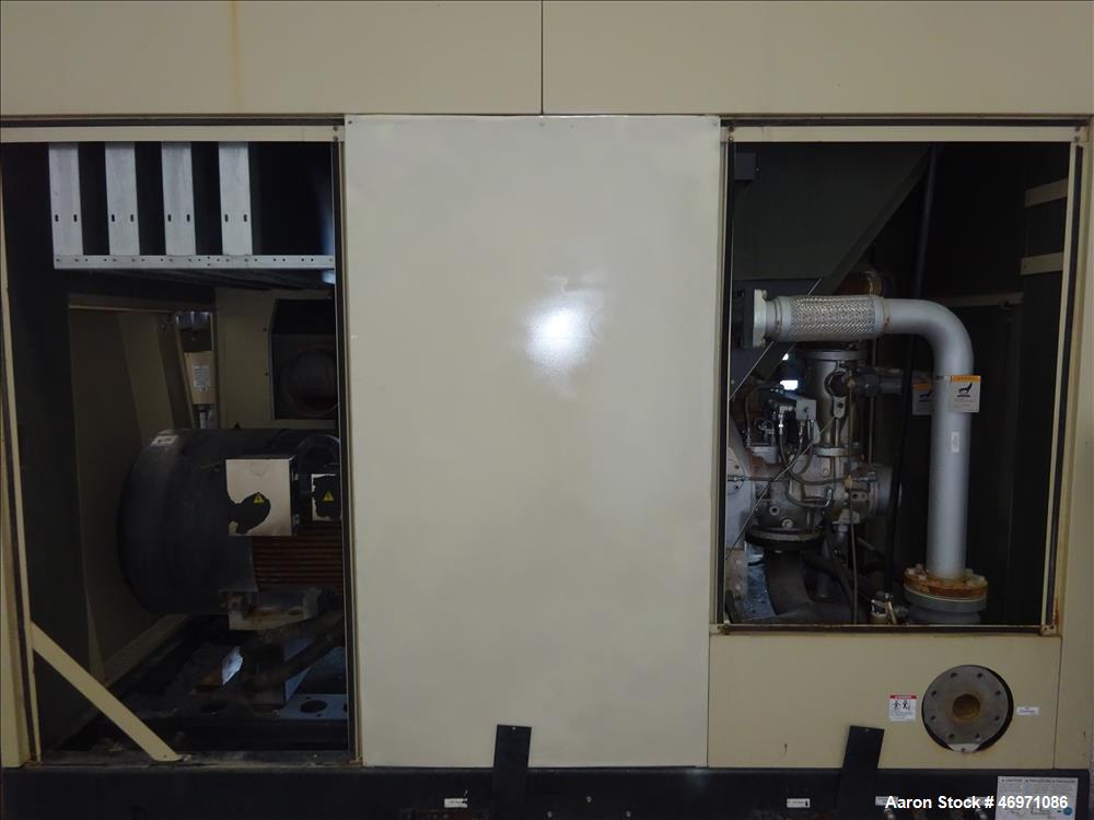Used Ingersoll-Rand Sierra Air Cooled Rotary Screw Air Compressor, Model H350A.