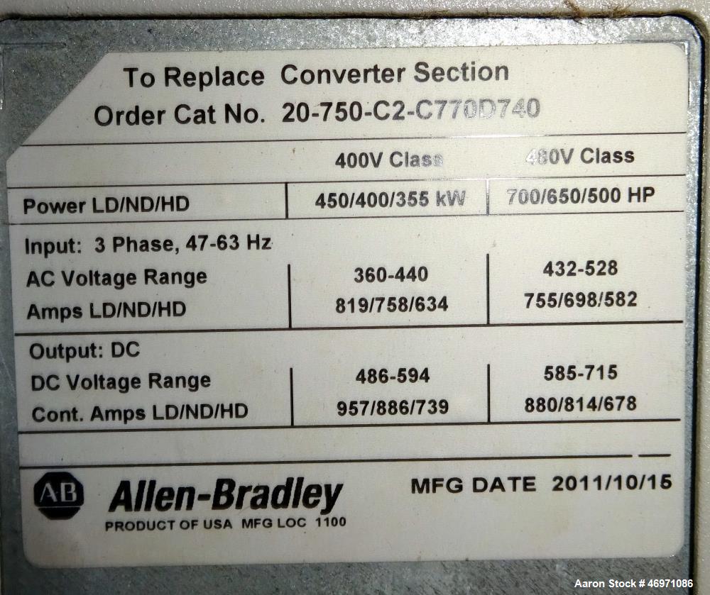 Used Ingersoll-Rand Sierra Air Cooled Rotary Screw Air Compressor, Model H350A.