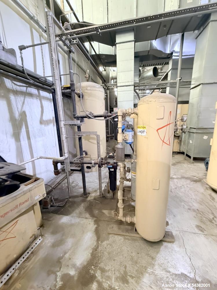 Industrial Compressed Air System with (2) Ingersoll Rand Compressors, Dryers & Air Receivers