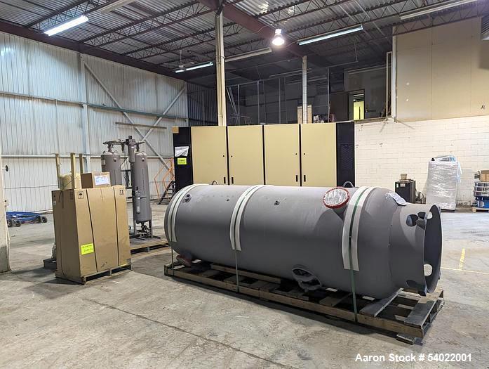 Unused Ingersoll Rand RS185i-A145 Rotary Screw Air Compressor Package – 260 HP, 1211 CFM, 2023 Build, Air Receiver Tanks, Air Dryer, Desiccant Dryer, Filtration, Oil/Water Separator