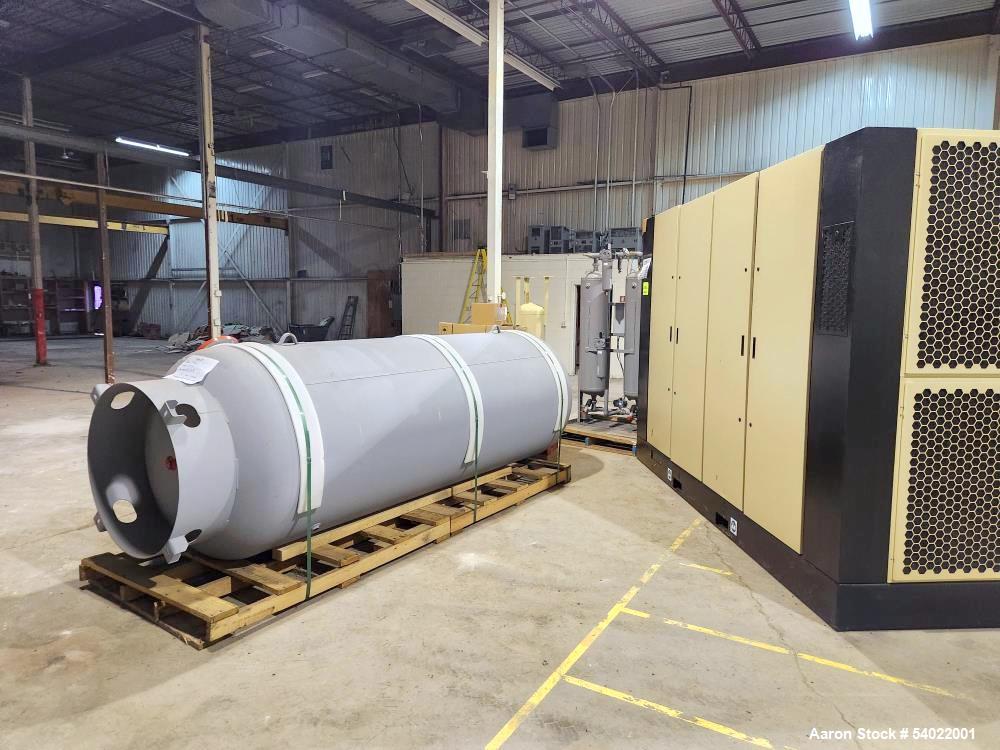 Unused Ingersoll Rand RS185i-A145 Rotary Screw Air Compressor Package – 260 HP, 1211 CFM, 2023 Build, Air Receiver Tanks, Air Dryer, Desiccant Dryer, Filtration, Oil/Water Separator