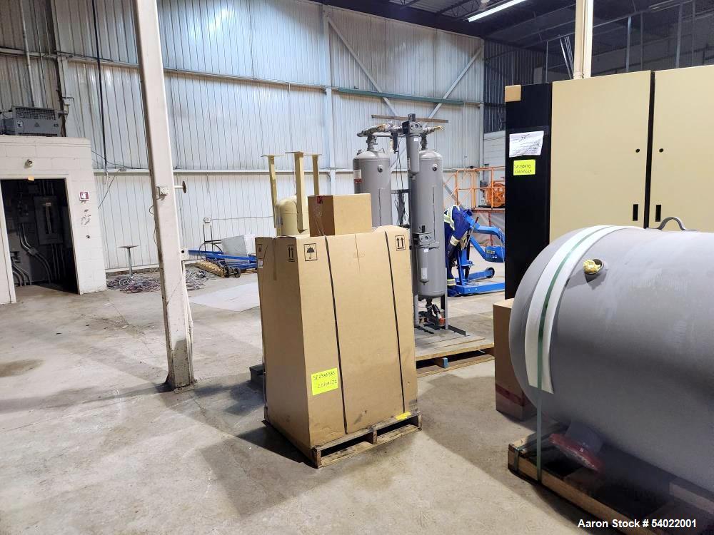 Unused Ingersoll Rand RS185i-A145 Rotary Screw Air Compressor Package – 260 HP, 1211 CFM, 2023 Build, Air Receiver Tanks, Air Dryer, Desiccant Dryer, Filtration, Oil/Water Separator