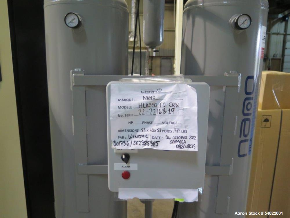 Unused Ingersoll Rand RS185i-A145 Rotary Screw Air Compressor Package – 260 HP, 1211 CFM, 2023 Build, Air Receiver Tanks, Air Dryer, Desiccant Dryer, Filtration, Oil/Water Separator