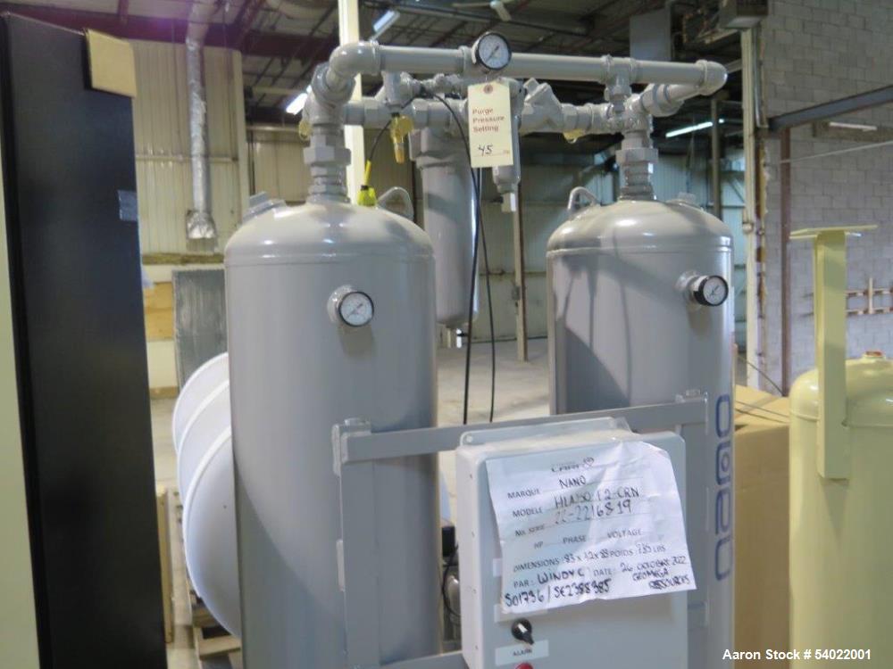 Unused Ingersoll Rand RS185i-A145 Rotary Screw Air Compressor Package – 260 HP, 1211 CFM, 2023 Build, Air Receiver Tanks, Air Dryer, Desiccant Dryer, Filtration, Oil/Water Separator