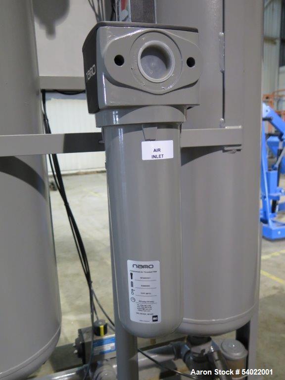 Unused Ingersoll Rand RS185i-A145 Rotary Screw Air Compressor Package – 260 HP, 1211 CFM, 2023 Build, Air Receiver Tanks, Air Dryer, Desiccant Dryer, Filtration, Oil/Water Separator