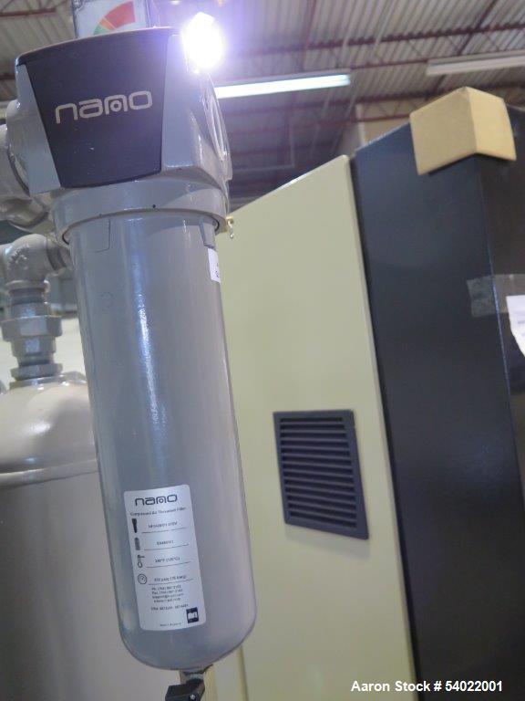 Unused Ingersoll Rand RS185i-A145 Rotary Screw Air Compressor Package – 260 HP, 1211 CFM, 2023 Build, Air Receiver Tanks, Air Dryer, Desiccant Dryer, Filtration, Oil/Water Separator