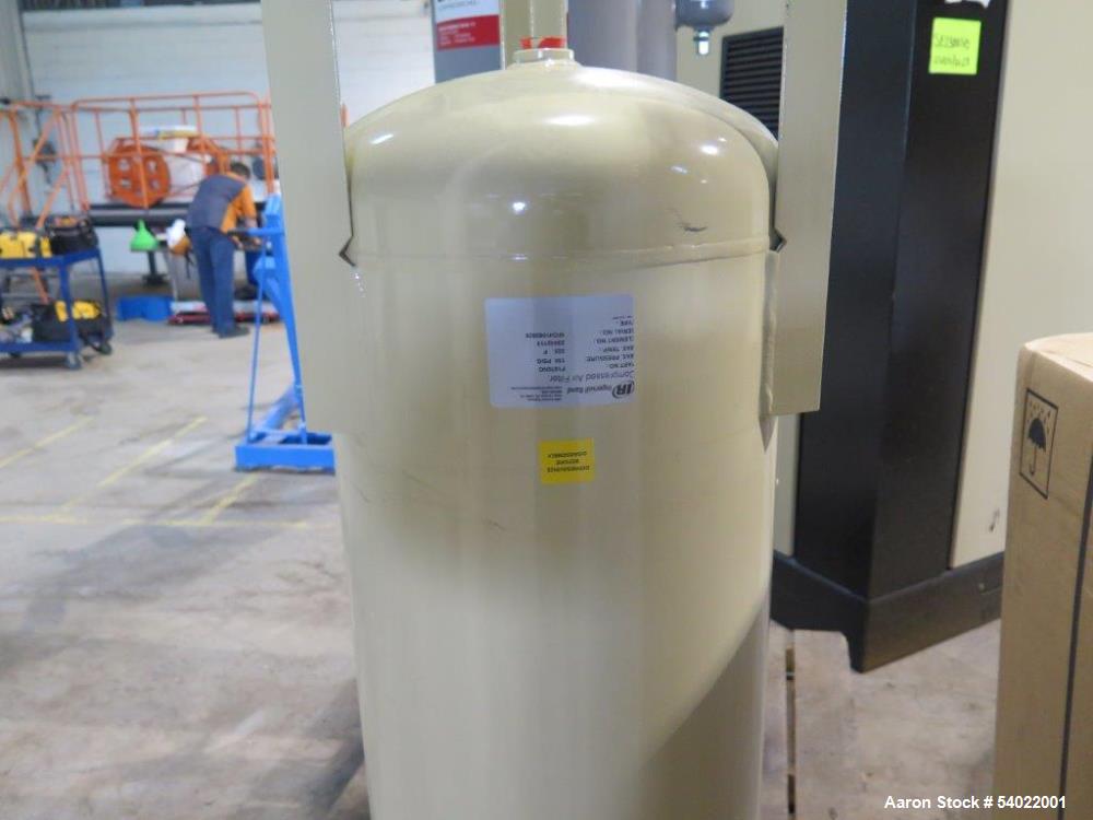 Unused Ingersoll Rand RS185i-A145 Rotary Screw Air Compressor Package – 260 HP, 1211 CFM, 2023 Build, Air Receiver Tanks, Air Dryer, Desiccant Dryer, Filtration, Oil/Water Separator