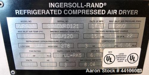 Used- Ingersoll- Rand Air Cooled Rotary Screw Air Compressor, Model SSR-EP100