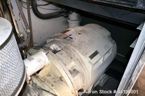 Used Ingersoll-Rand Air Cooled Rotary Screw Air Compressor, Model SSR-EP125. Capacity 571 CFM, rated operating pressure 125 psig, maximum discharge pressure 128 psig, maximum modulate pressure 135 ps...